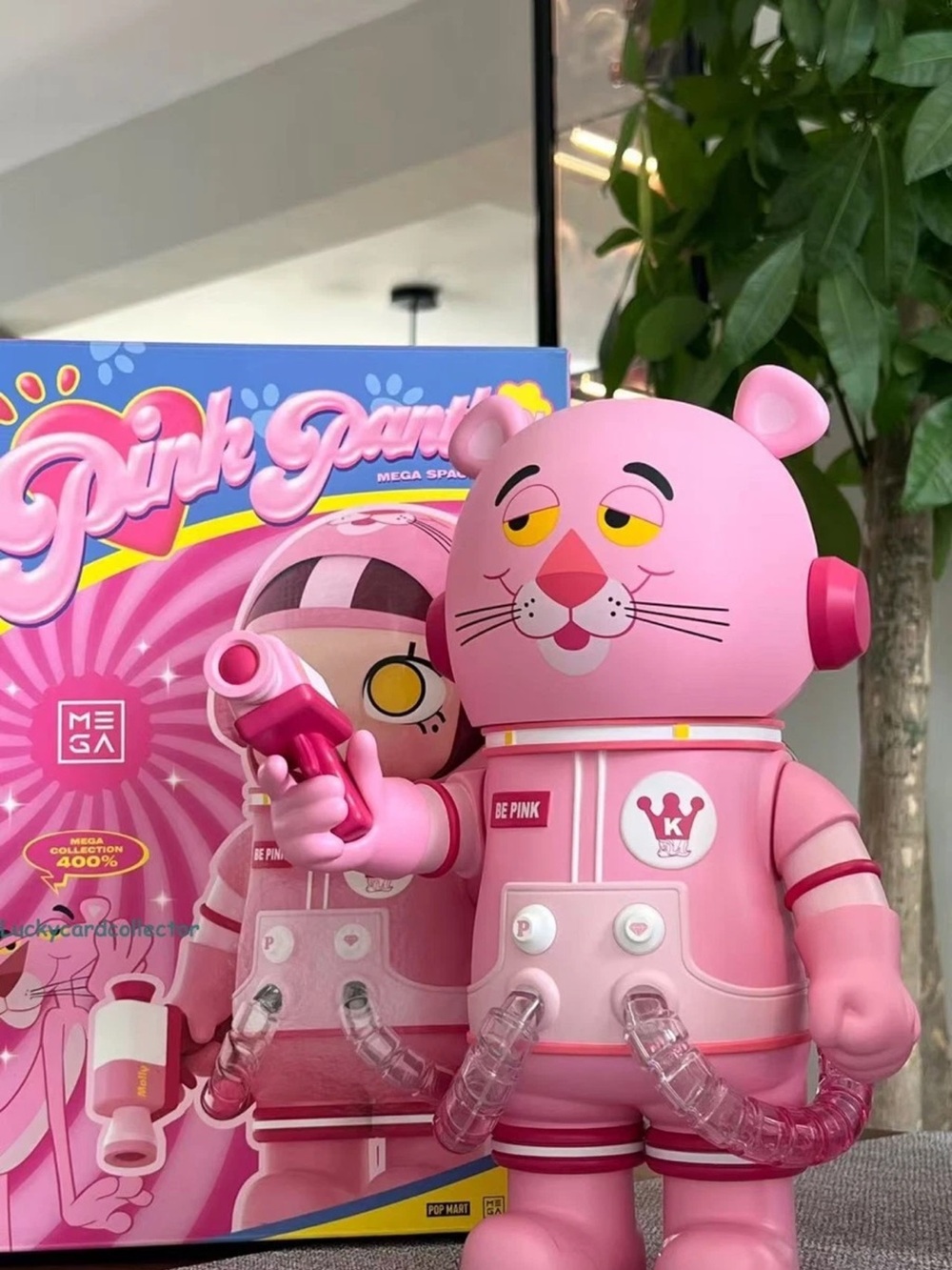 400-% Pink Panther Mega Space Molly open box. Seen for over 600.00